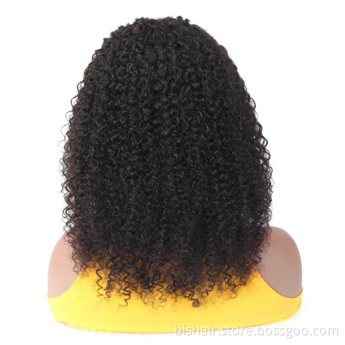 Wholesale Full Cuticle 100%  Human Hair Wig Brazilian Afro Kinky Curly Lace Front Virgin Human Hair Lace Wigs For Woman